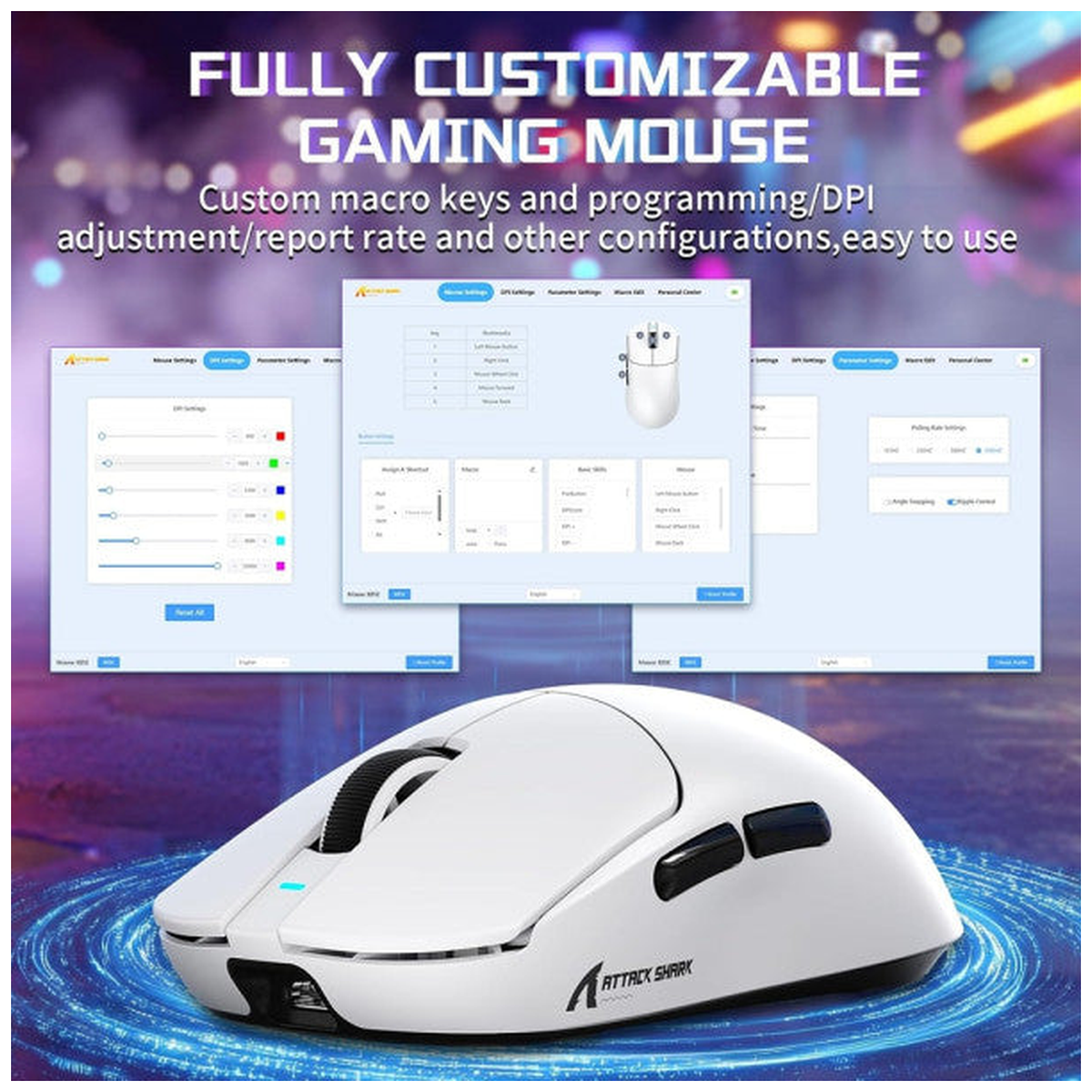 ATTACK SHARK X8SE (White)