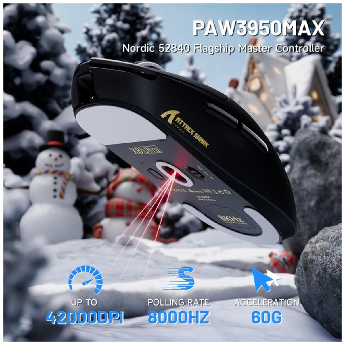 ATTACK SHARK X8ULTRA (Black)