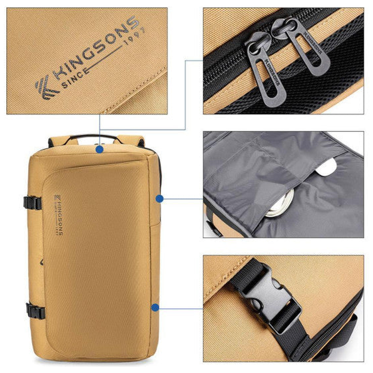 Kingsons K10218R-1 (Khaki)