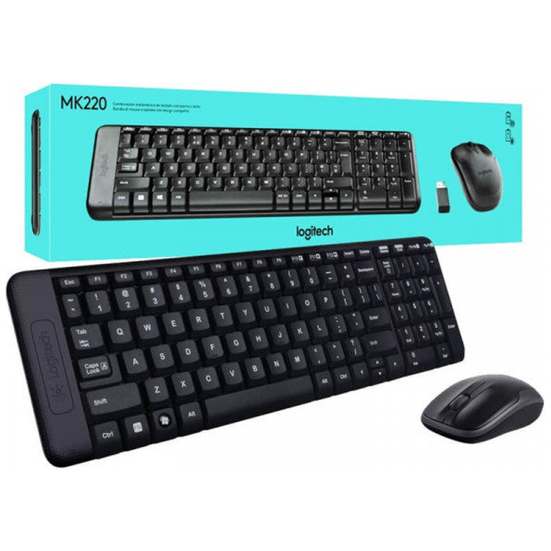 Logitech Desktop MK220 Sans-fil (AZERTY)