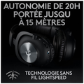 Logitech G Pro X Wireless Lightspeed Gaming Headset (Noir)