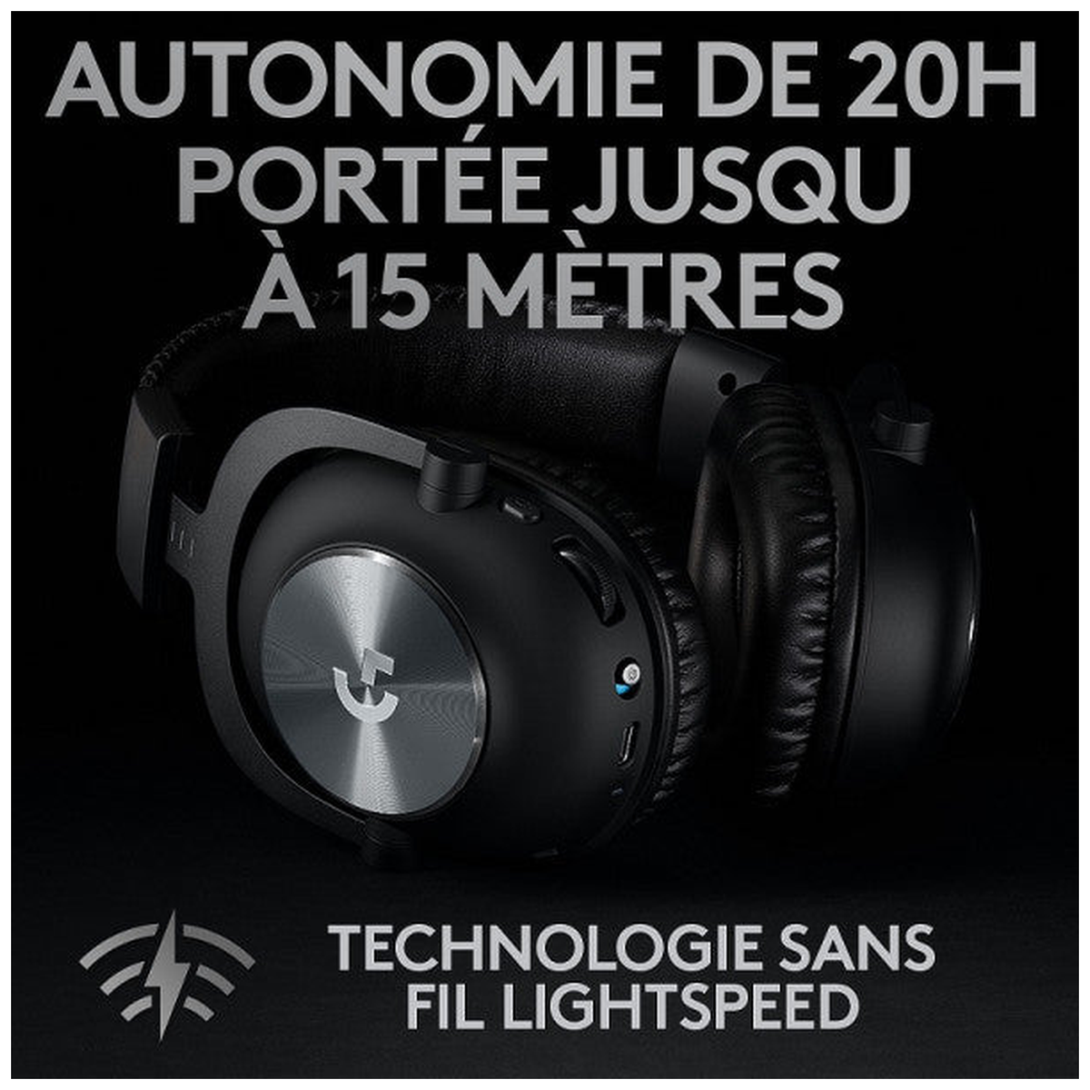 Logitech G Pro X Wireless Lightspeed Gaming Headset (Noir)