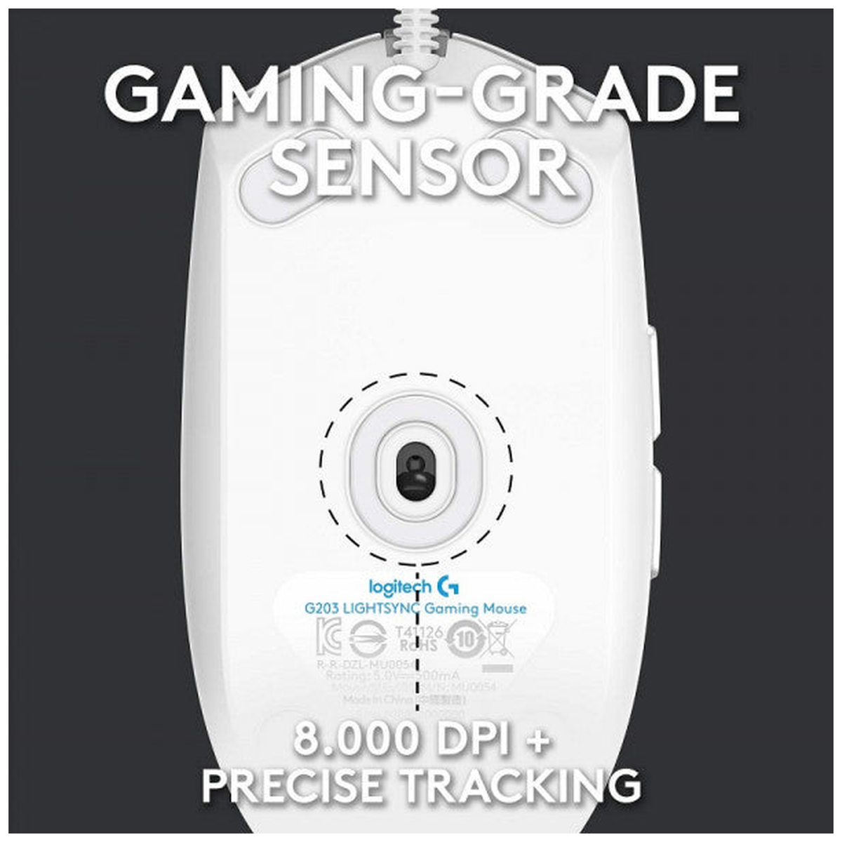 Logitech G102 LightSync RGB (Blanc)