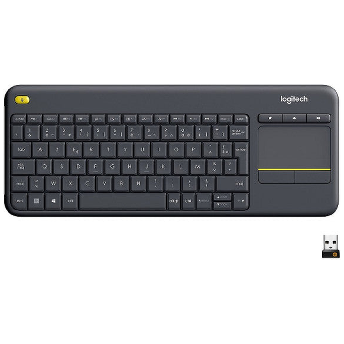 Logitech Wireless Touch Keyboard K400 Plus (Noir)