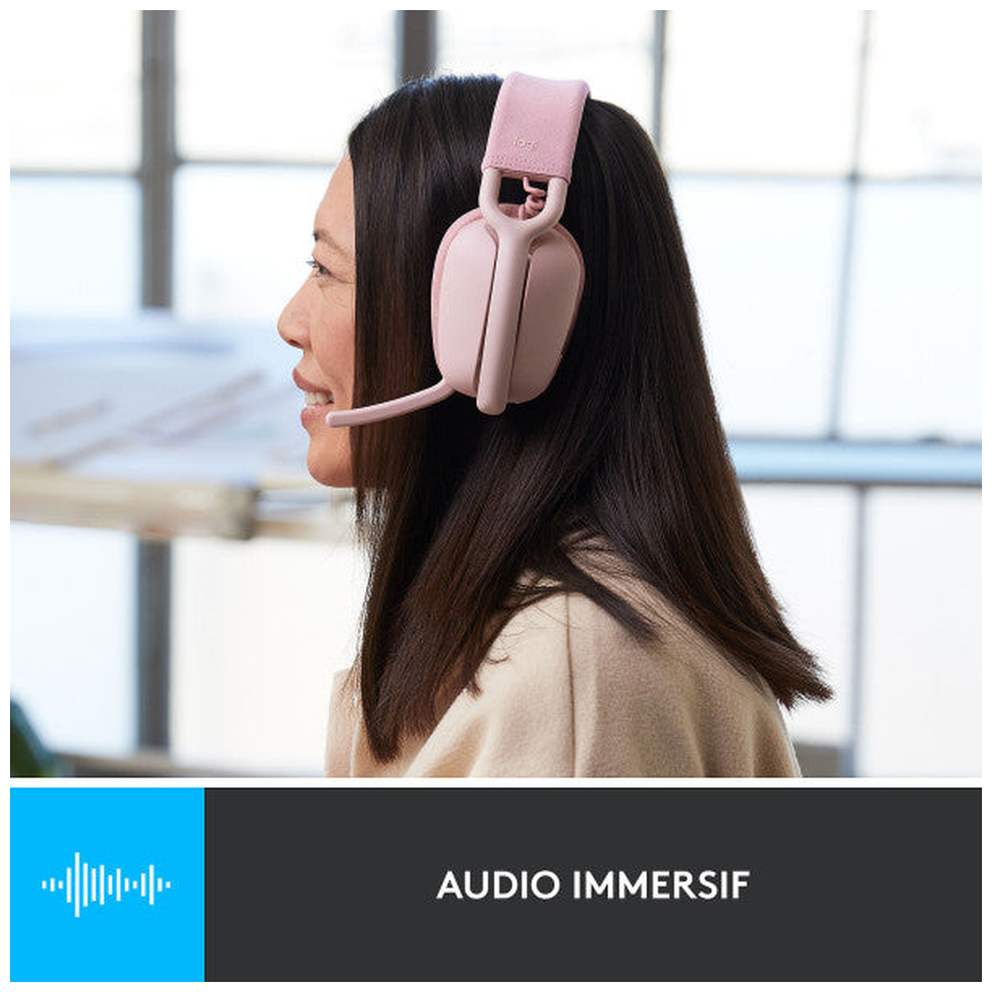 Logitech Zone Vibe 100 Rose
