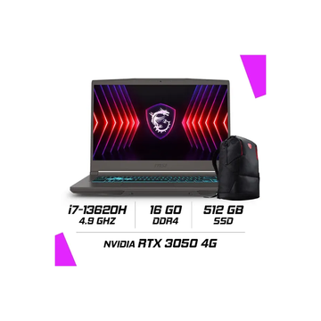 MSI THIN 15 B13UC-2658MA Intel i7-13620H/16GB DDR4/512GB SSD/RTX 3050 4GB/15.6″ 144Hz/Win11 - Photo 1