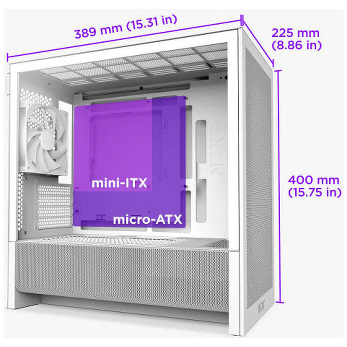 NZXT H3 Flow (2025) White