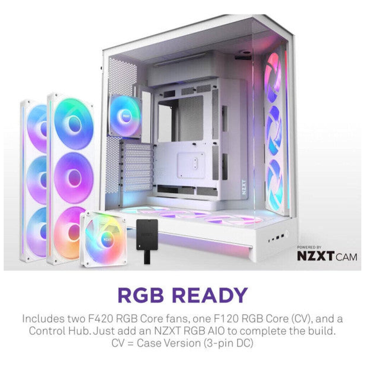 NZXT H9 Flow RGB+ (2025) White