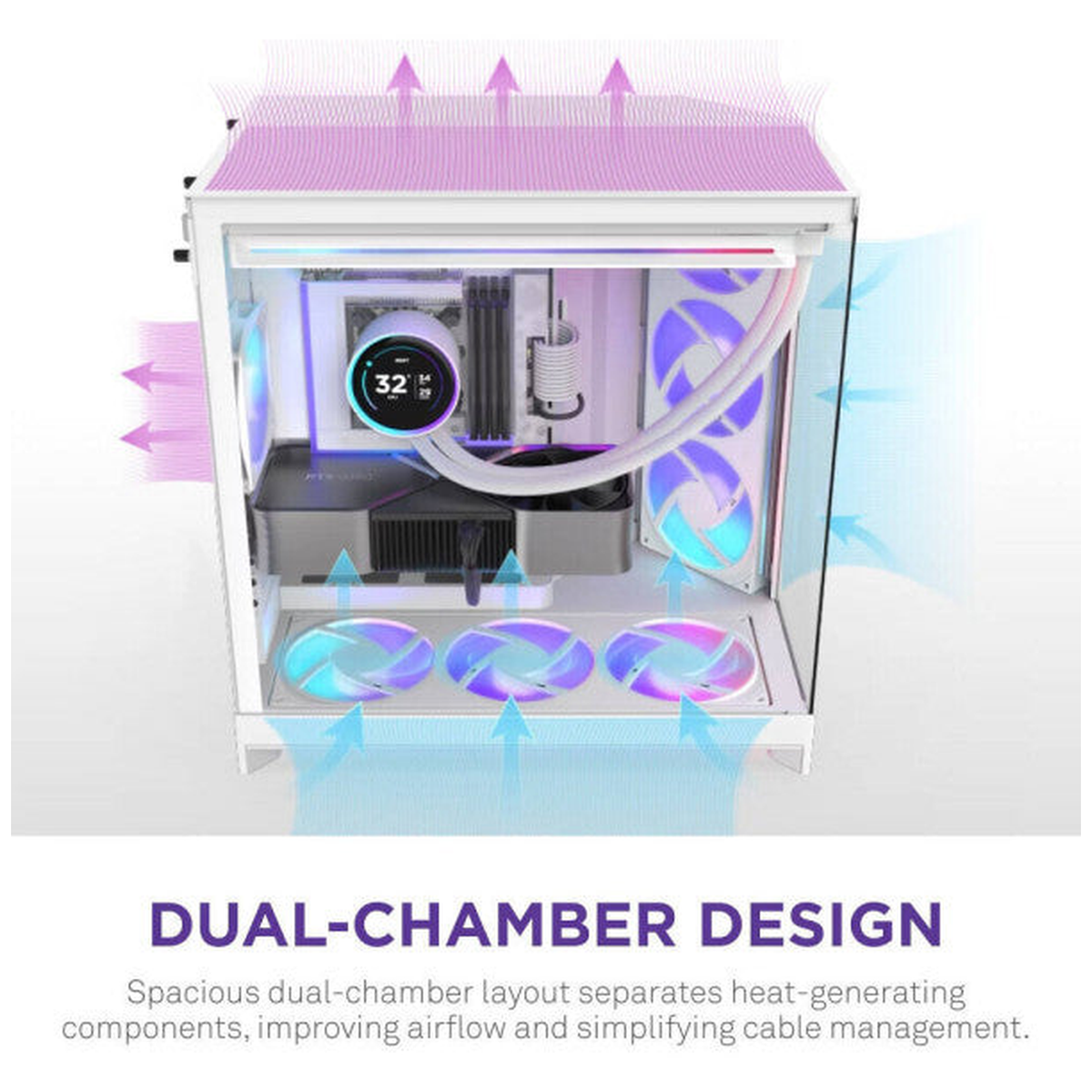 NZXT H9 Flow RGB+ (2025) White