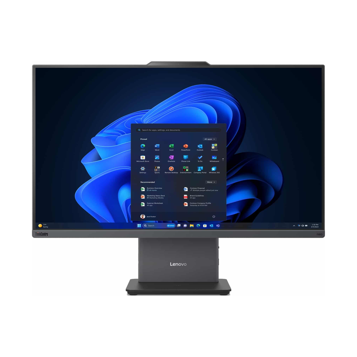ORDINATEUR DE BUREAU LENOVO ALL-IN-ONE ThinkCentre neo 50a 27 Gen 5 i7 13th - Photo 1