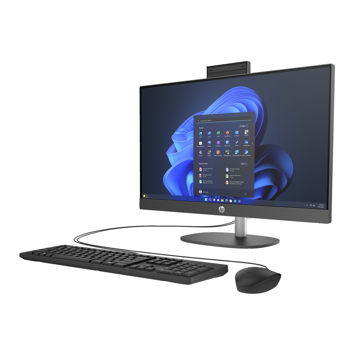 ORDINATEUR DE BUREAU TOUT-EN-UN HP AiO ProOne 240 G10 i5 13th Noir - Photo 3