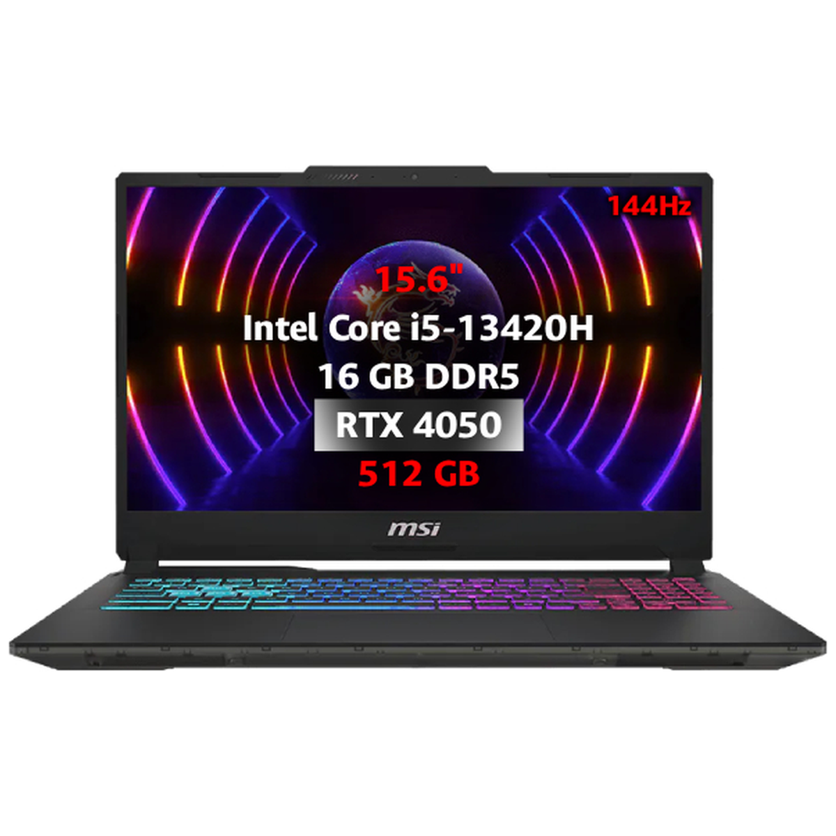 PC PORTABLE MSI CYBORG 15 A13VE-2481FRNN 15.6″FHD/INTEL CORE I5-13420H/RTX4050/16GO/512GO - Photo 1