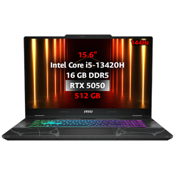 PC PORTABLE MSI CYBORG 15 B13WEKG-1249FRNN 15.6″FHD/INTEL CORE I5-13420H/RTX5050/16GO/512GO - Photo 1