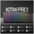 Redragon Behemoth K724 SP Tri-Mode Pro LCD Wireless Mechanical Keyboard (Gardient Gray)