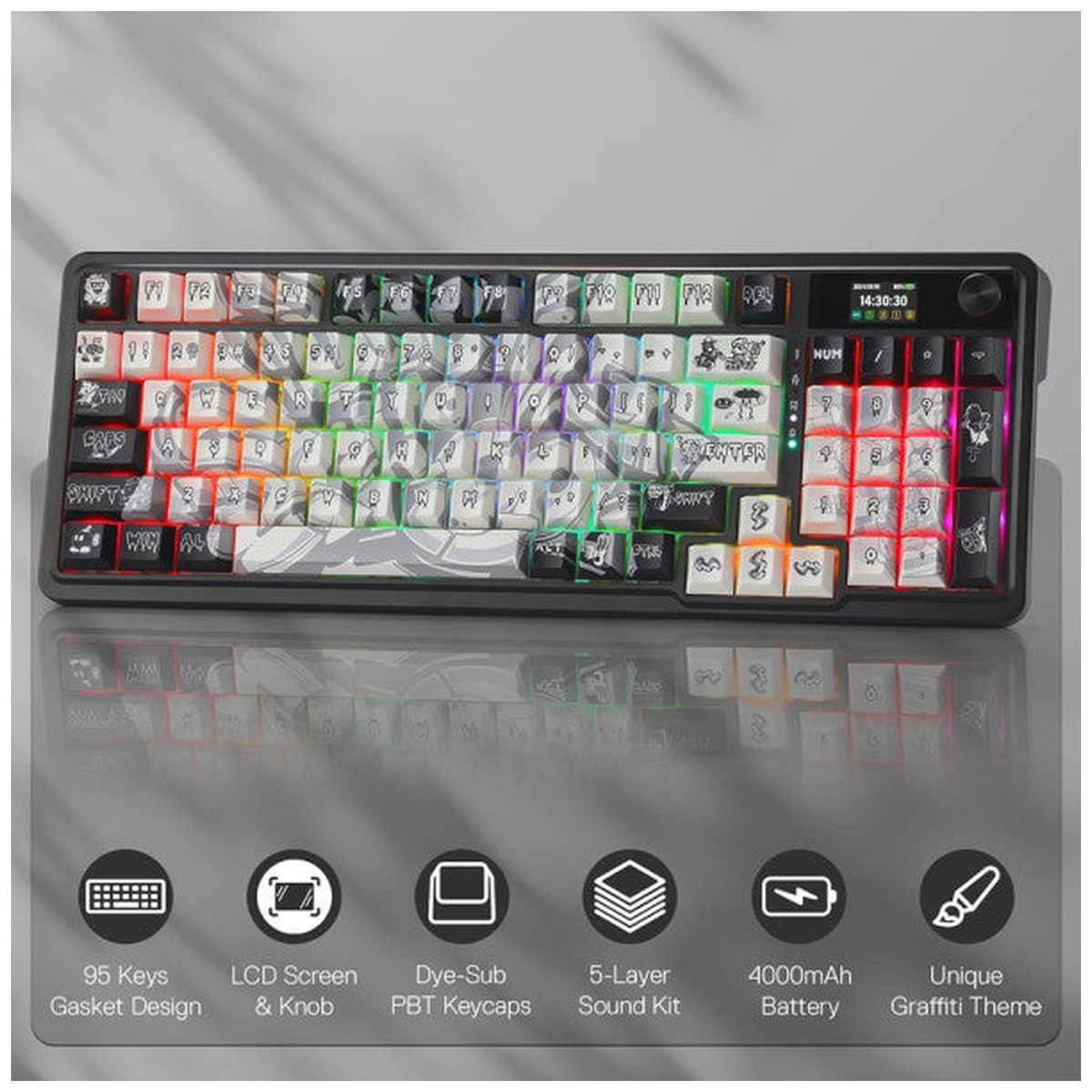 Redragon Galatin PRO K719 Wireless (Street Graffiti)