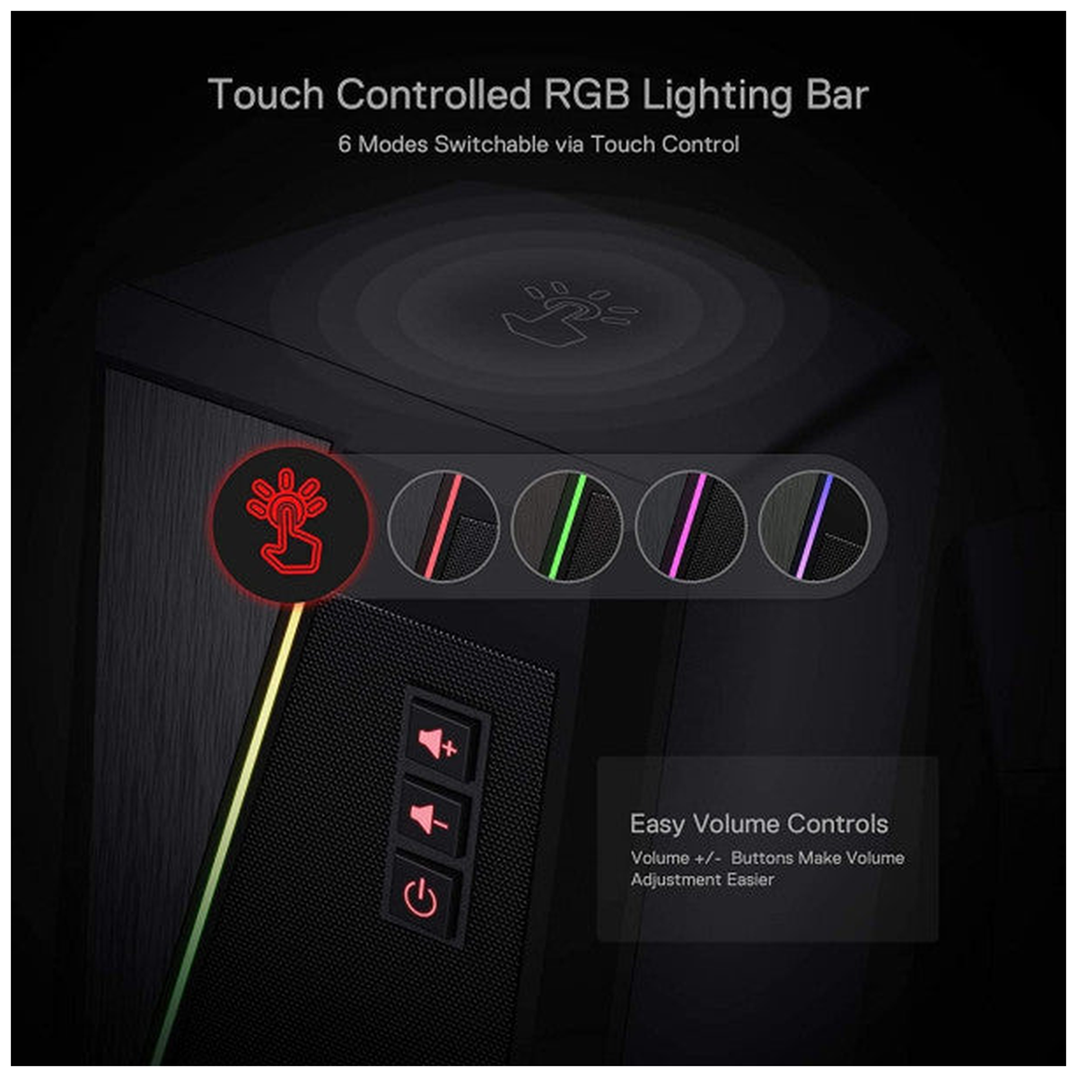 Redragon GS520 Anvil RGB Desktop Speakers 2.0