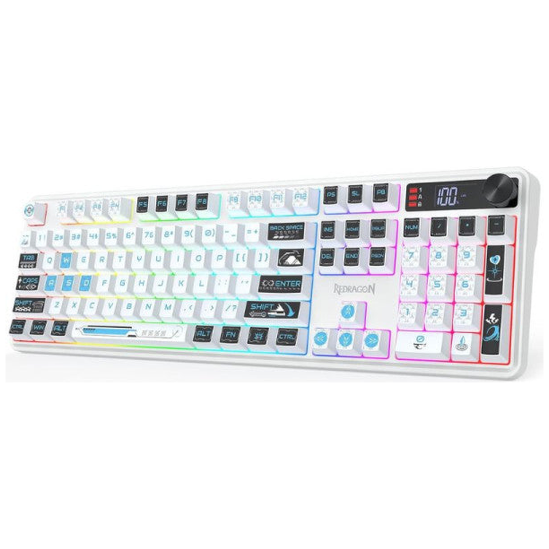 Redragon K526 PRO RGB White-Black