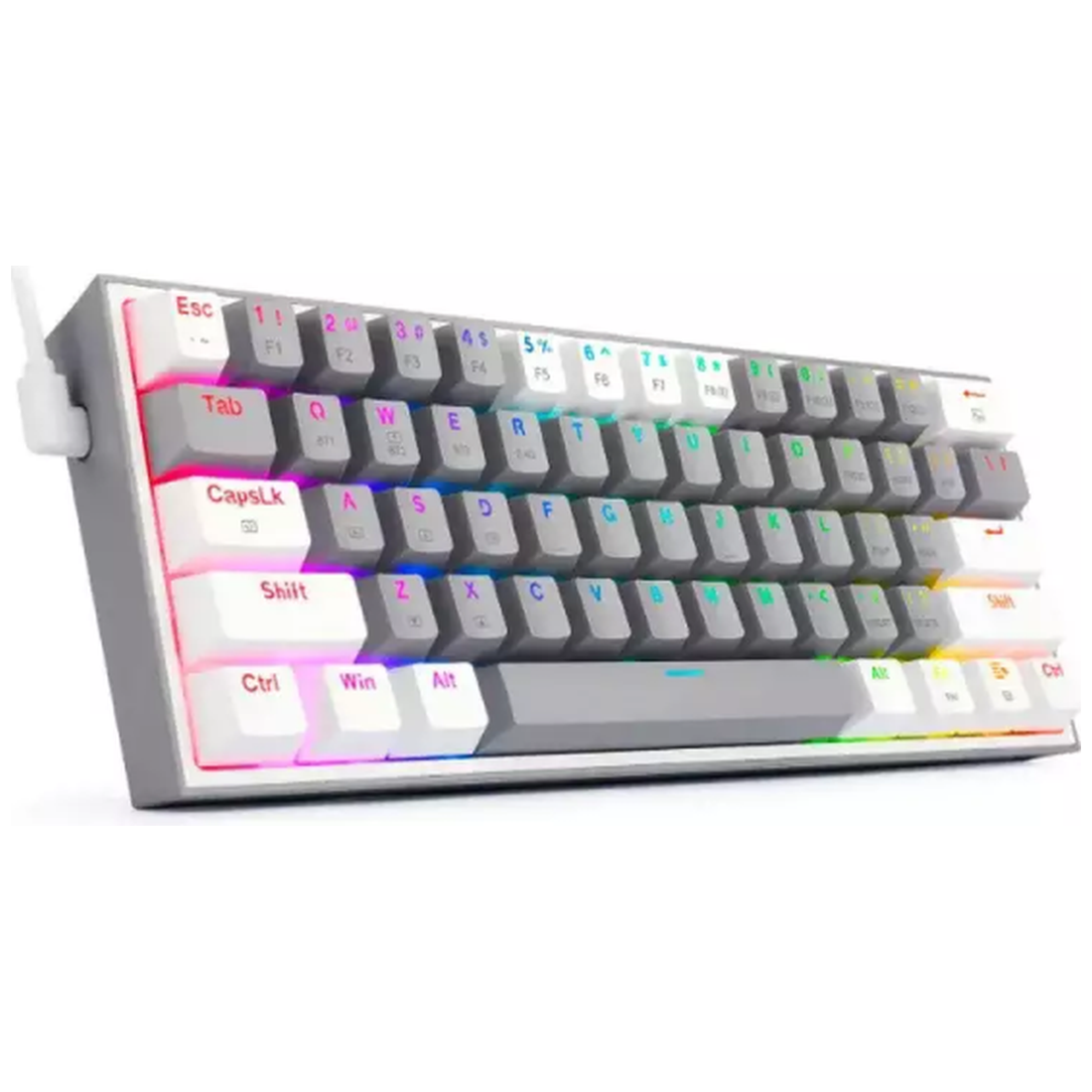 Redragon K616 Fizz PRO 60% Wireless RGB Red Switches (White/Gray)