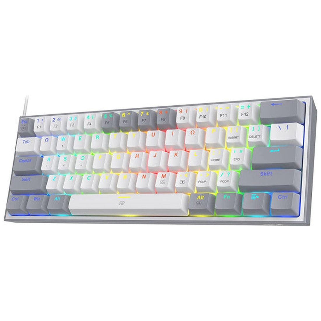 Redragon K616 Fizz PRO 60% Wireless RGB Red Switches (White/Gray)