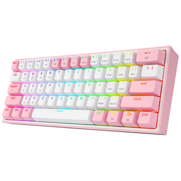 Redragon K616 Fizz PRO 60% Wireless RGB Red Switches (White/Pink)