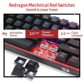 Redragon K617 Fizz 60% RGB Red Switches (Black)