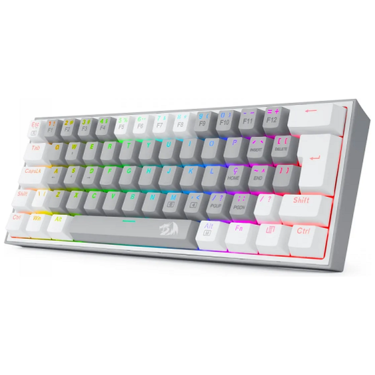 Redragon K617 Fizz 60% RGB Red Switches (Gray/White)
