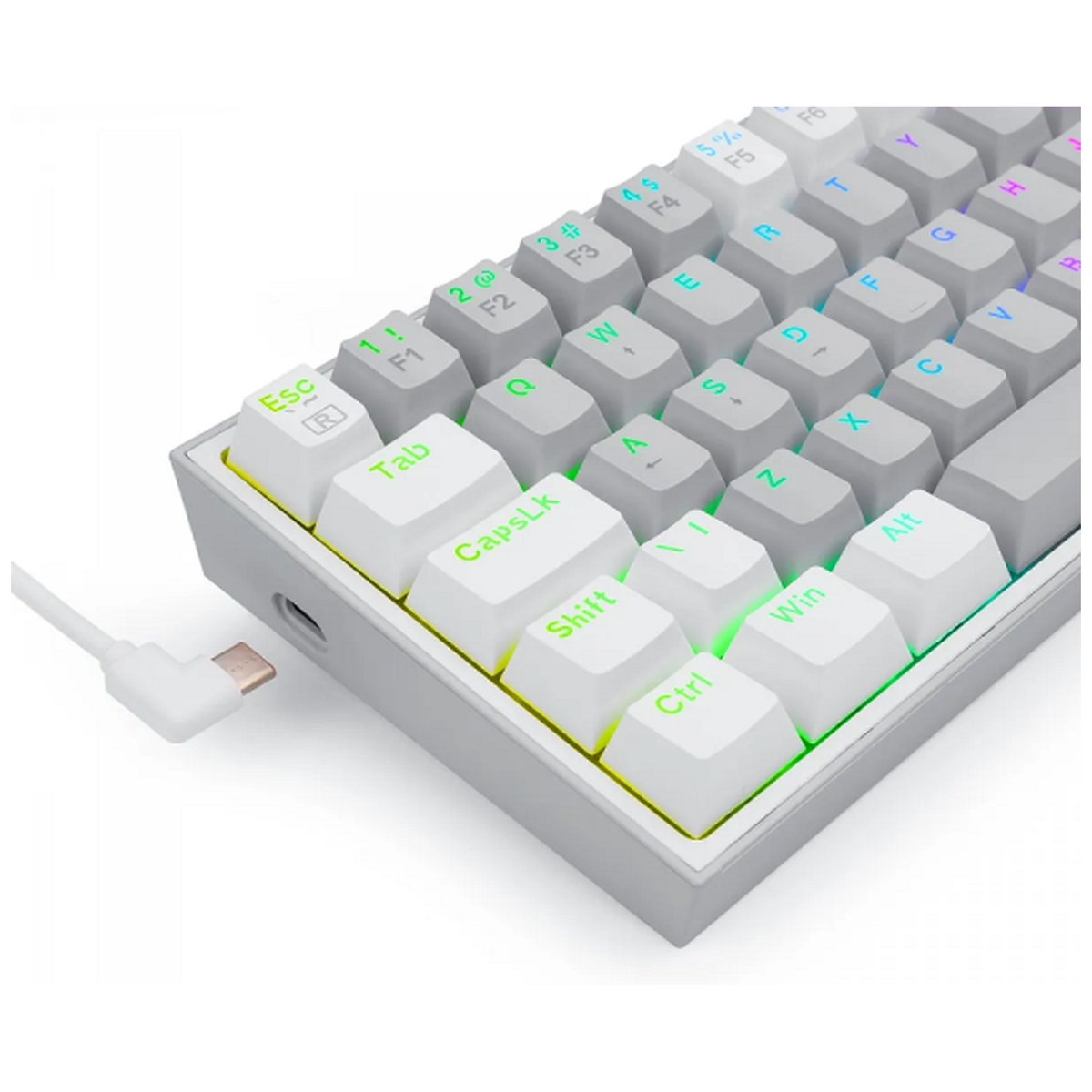 Redragon K617 Fizz 60% RGB Red Switches (Gray/White)