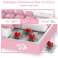 Redragon K617 Fizz 60% RGB Red Switches (White/Pink)