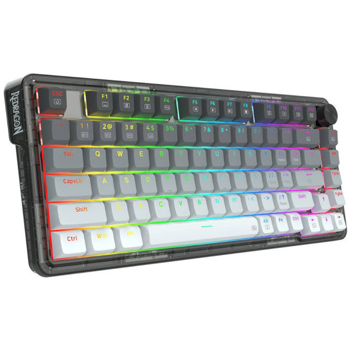 Redragon K673 PRO 75% Wireless RGB Red Switches (Gradient Gray)