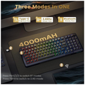 Redragon K688 Pro Wireless Mechanical Keyboard (Black/Gray)