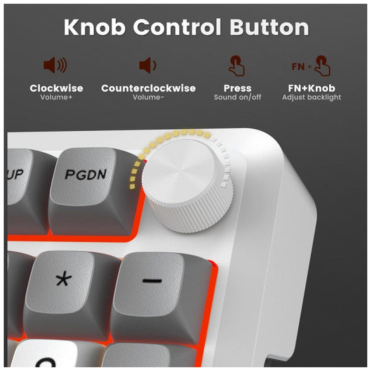 Redragon K688 Pro Wireless Mechanical Keyboard (White/Gray/Black)