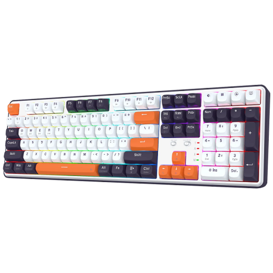 Redragon K689 PRO Wireless Mechanical Keyboard (Black Tangerine)