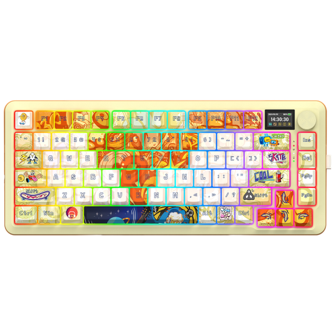 Redragon K708 Pro LCD Wireless Mechanical Keyboard (Doodle)