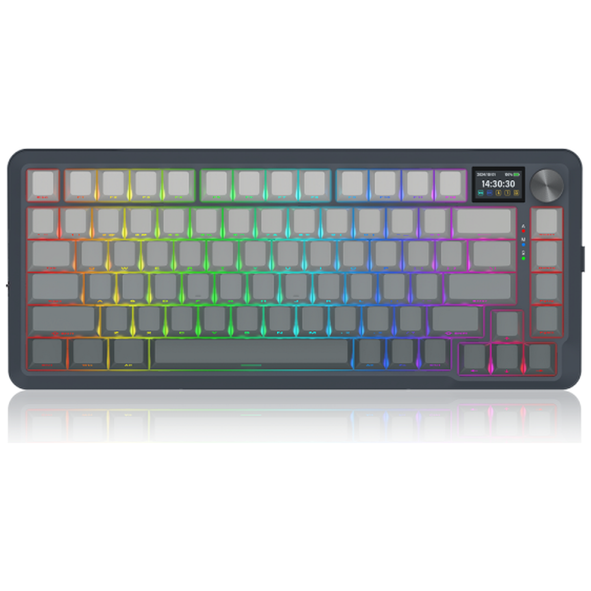 Redragon K708 Pro LCD Wireless Mechanical Keyboard (Gradient Gray)