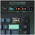 Redragon K724 Pro LCD Wireless Mechanical Keyboard (Dark Jade)