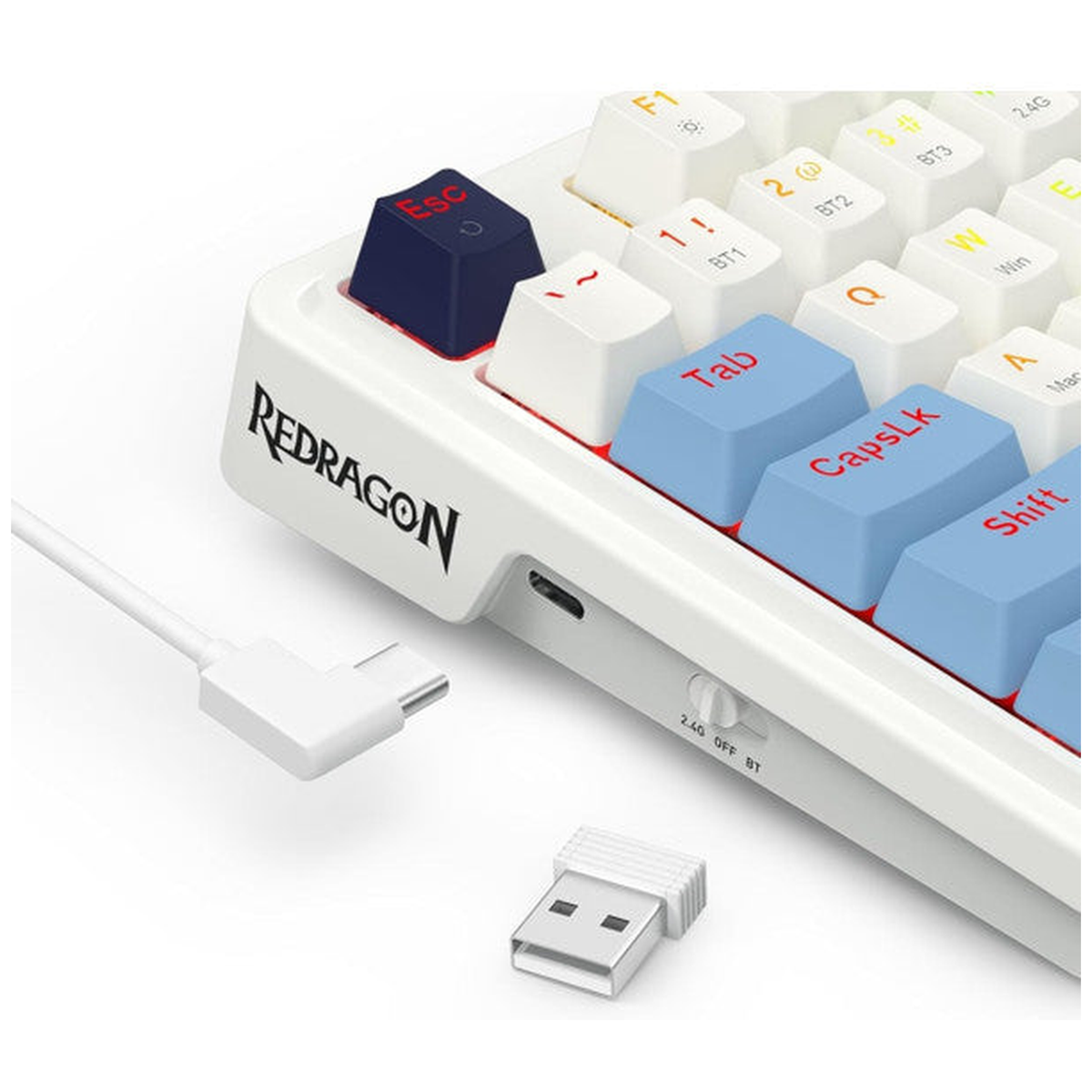 Redragon K728 Antonium Pro Wireless Mechanical Keyboard (Polar Blue)