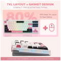 Redragon K729 OTIM Mechanical Keyboard (White/Black/Pink)