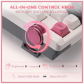 Redragon K729 OTIM Mechanical Keyboard (White/Black/Pink)
