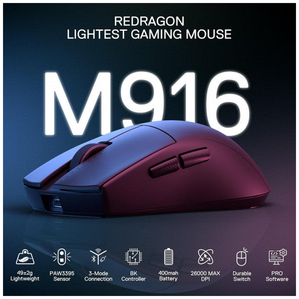 Redragon M916 PRO 1K Wireless