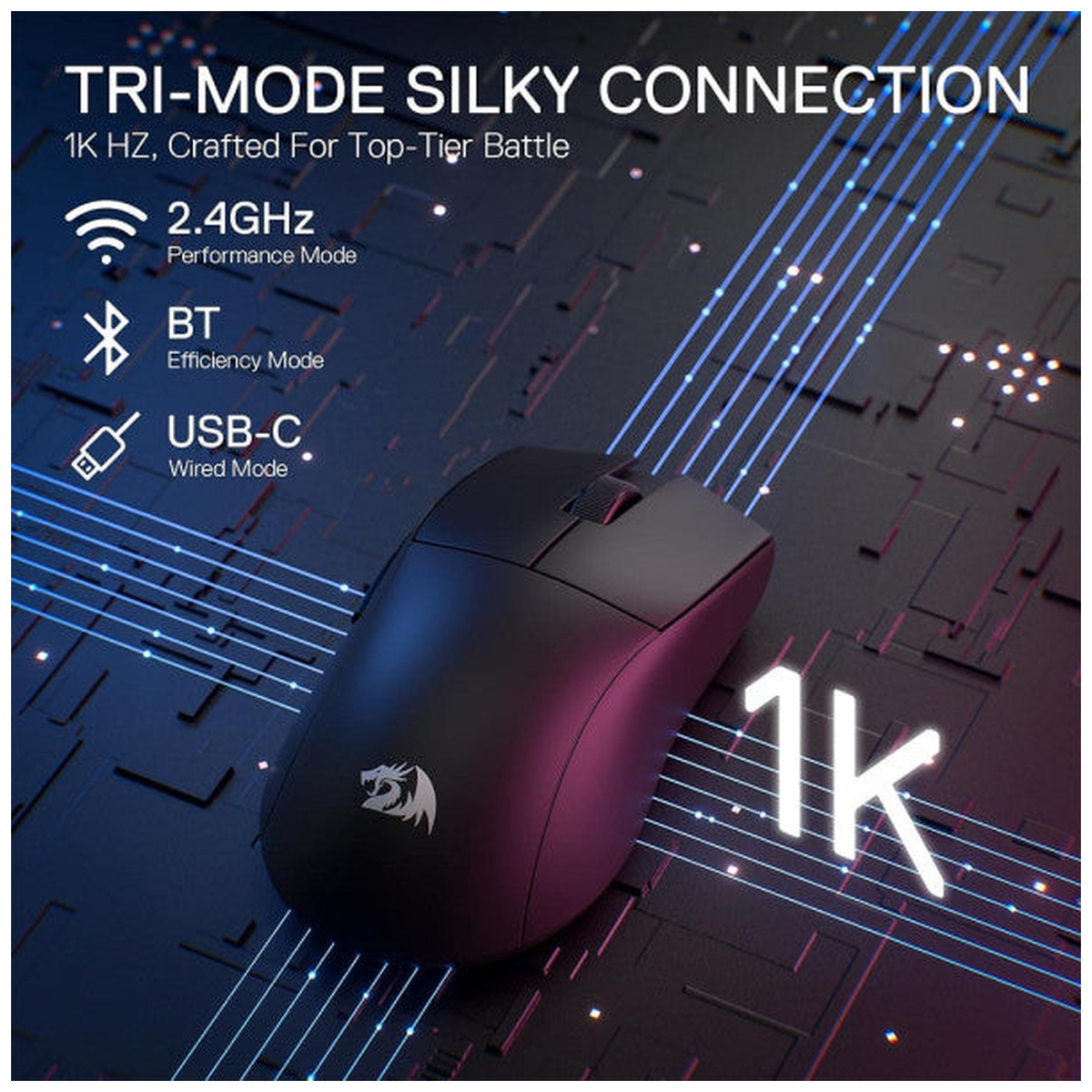 Redragon M916 PRO 1K Wireless