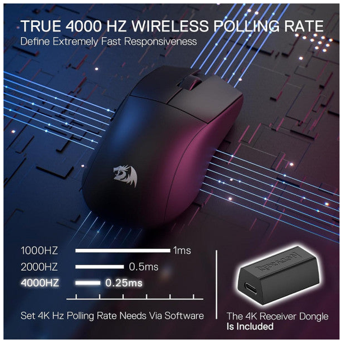 Redragon M916 PRO 4K Wireless