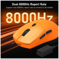 Redragon M919 Tri-mode 8k Gaming Mouse (Orange)