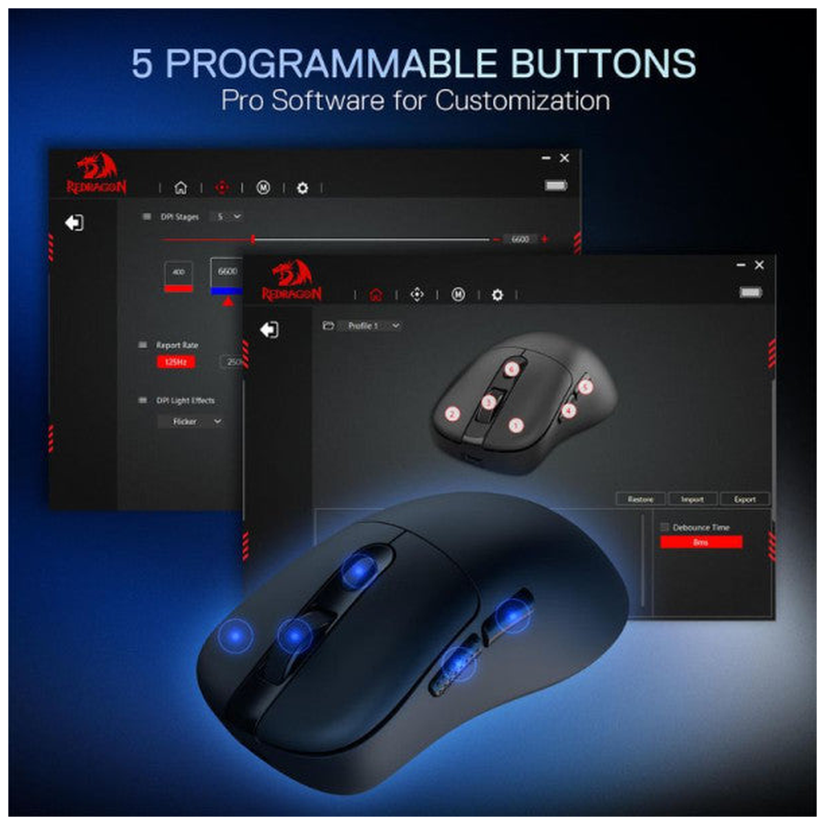 Redragon M998 STD Tri-mode Gaming Mouse