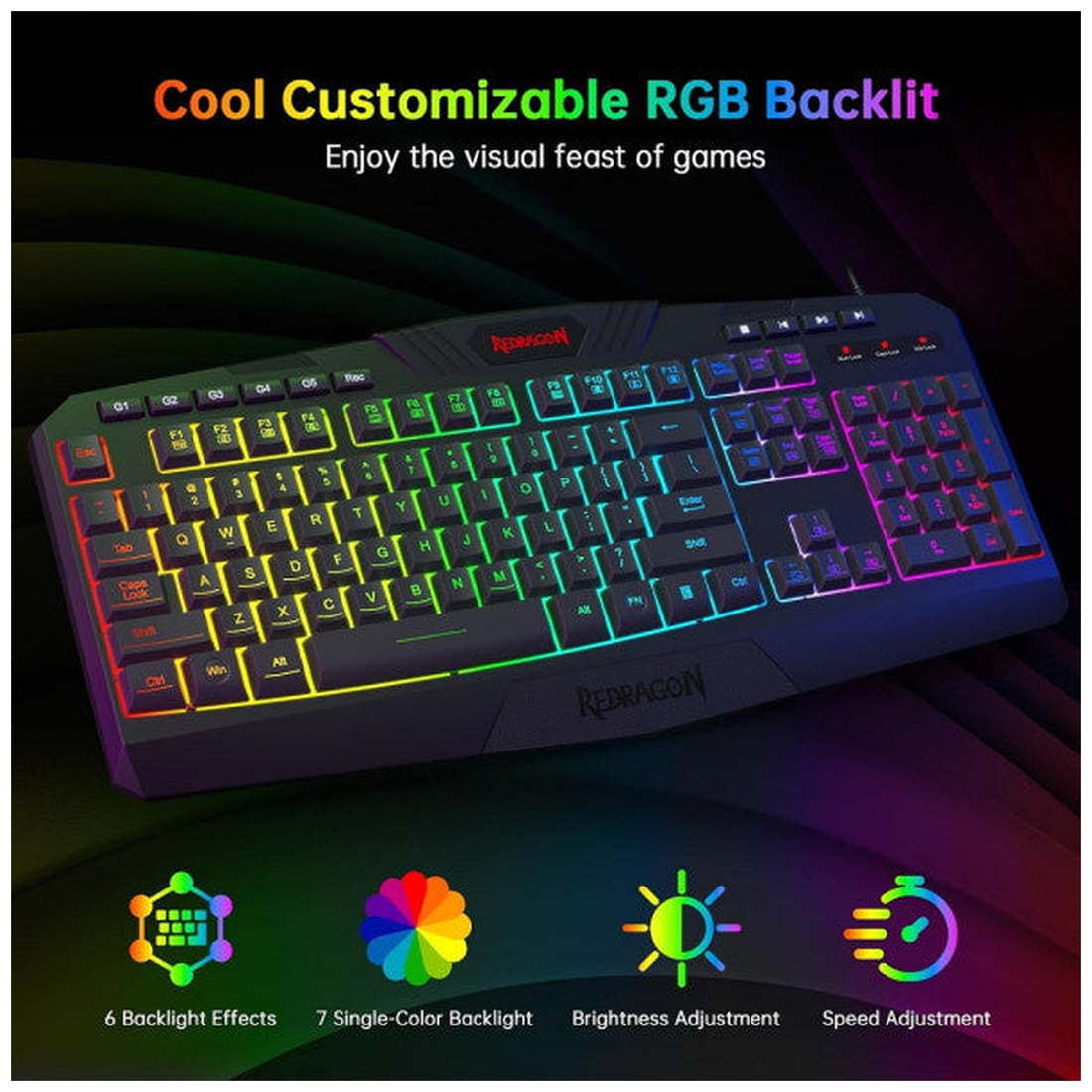 Redragon S101-BA-3 Combo 4in1
