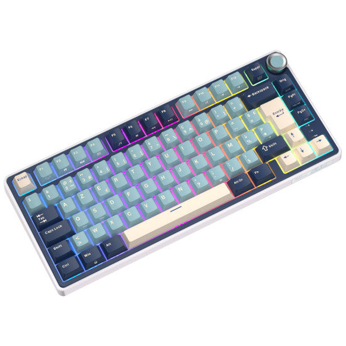 Royal Kludge R75 Forest Blue - K Silver Switch (FR Azerty)