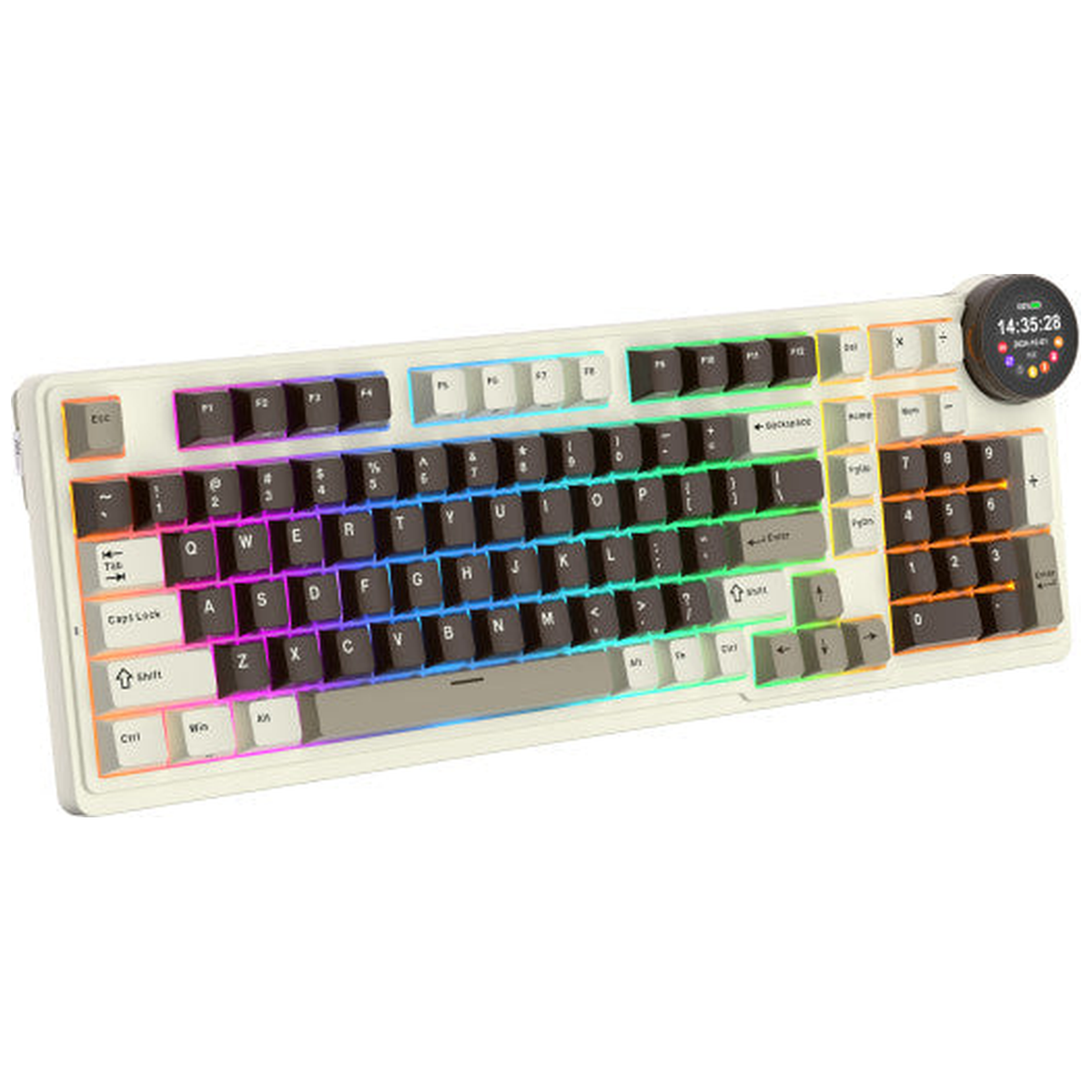 Royal Kludge RK N99 Mocha Grey - Violet Switch (US Qwerty)