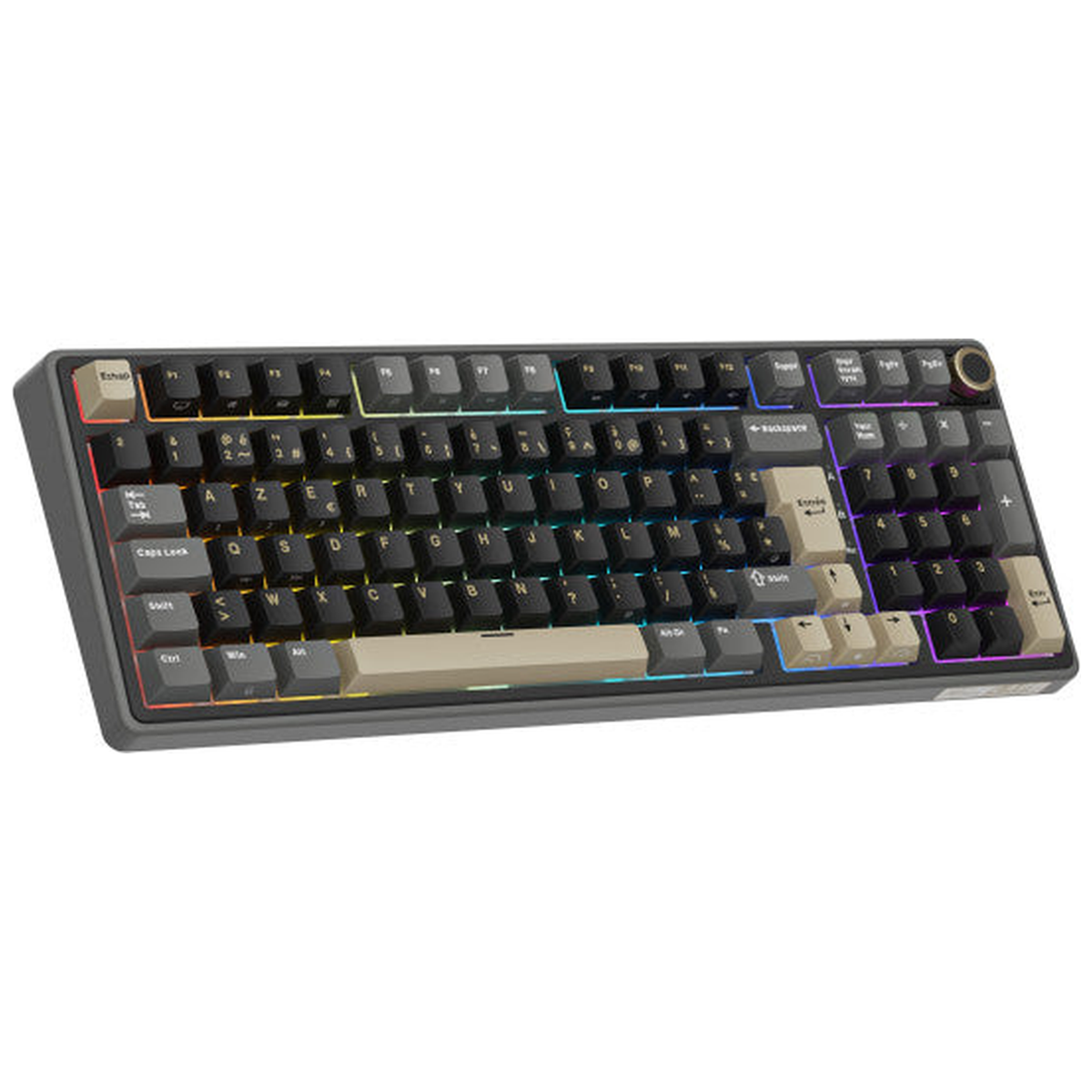 Royal Kludge RK R98Pro Phantom - Cream Switch (FR Azerty)