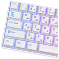 Royal Kludge RK61 White - Blue Switch (US Qwerty)