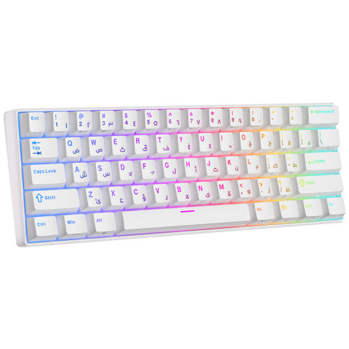 Royal Kludge RK61 White - Blue Switch (US Qwerty)