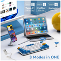 Royal Kludge RK61Plus Klein Blue - Sky Cyan Switch (US Qwerty)